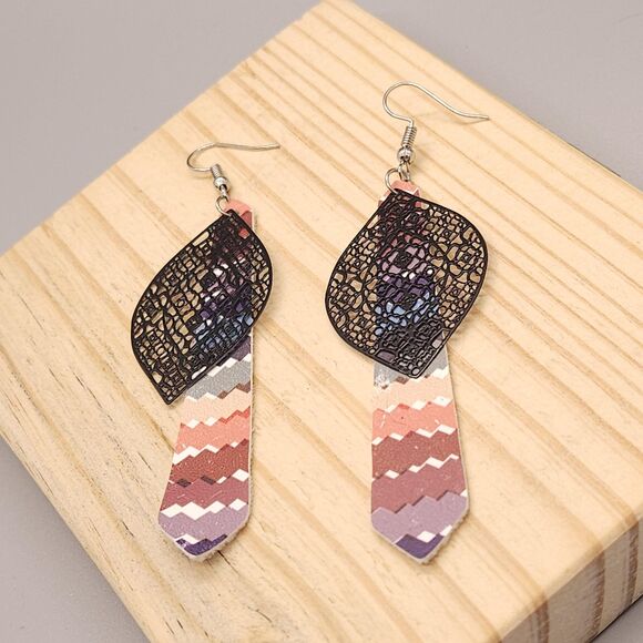 Rainbow Drop Delicate Charm Earring - Picture 1 of 3